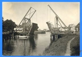 Lötzen, Stadt, Kreis Lötzen Lötzen, Alte Brücke am Kanal 