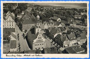 Braunsberg Kr. Braunsberg, Kreis Braunsberg Braunsberg, Altstadt mit Rathaus Браунсберг, старый город с ратушей