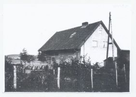 Obrotten, Kreis Samland Obrotten, Bauernhof Muth, Gartenseite 