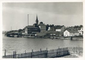 Nikolaiken Kr. Sensburg, Kreis Sensburg Nikolaiken Kr. Sensburg, Blick auf die Stadt XIV Masurische Seen