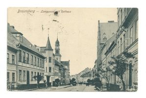 Braunsberg Kr. Braunsberg, Kreis Braunsberg Langgasse Braunsberg, Langgasse mit Rathaus V 