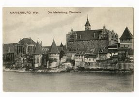 Marienburg, Westpr., Kreis Marienburg Marienburg, Westpr., Die Marienburg, Westseite Мариенбург, Зап. Пруссия, замок Мариенбург, западная сторона