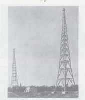 Königsberg (Pr.), Stadtkreis Königsberg Königsberg, Funktürme auf dem Veilchenberg an der alten Pillauer-Landstraße Кёнигсберг, радиовышки на горе Файльхенберг у старой Пиллаусской дороги