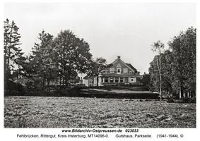 Fehlbrücken, Rittergut, Kreis Insterburg 