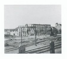 Tilsit, Stadt, Stadtkreis Tilsit Yorkstraße Tilsit, Yorkstraße nach der Zerstörung I Ostpreußen, Zweiter Weltkrieg und das Ende
