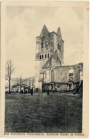 Soldau, Kreis Neidenburg Soldau, zerstörte evangelische Kirche II Erster Weltkrieg