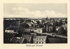 Memel, Stadt, Stadtkreis Memel Memel, Blick auf Memel IV 