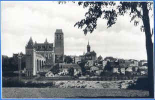 Marienwerder, Stadt, Kreis Marienwerder Marienwerder, Blick auf die Stadt mit Dom, Schloß und Dansker VI Мариенвердер, вид на город с собором, замком и Данскером, VI