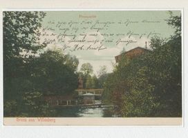 Willenberg Kr. Ortelsburg, Stadt, Kreis Ortelsburg Willenberg Kr. Ortelsburg, Flusspartie 
