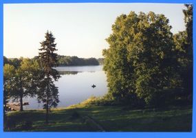 Drenken, Kreis Mohrungen Drenken, poln. Drynki, Am See 