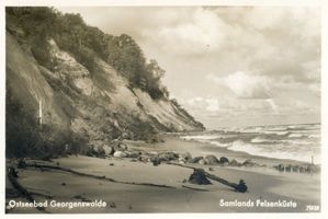 Georgenswalde, Kreis Samland Georgenswalde, Steiklüste, Samlands Felsenküste Samländische Steilküste