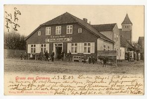 Germau, Ort, Kreis Samland Germau, Hotel Fritz Kurapkat I 