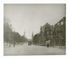 Tilsit, Stadt, Stadtkreis Tilsit Tilsit, Deutsche Straße nach der Zerstörung Тильзит, Дойчештрассе после разрушения