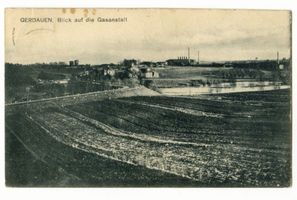 Gerdauen, Stadt und Bahnstation, Kreis Gerdauen Gerdauen, Gasanstalt II Гердауэн, газовый завод, II