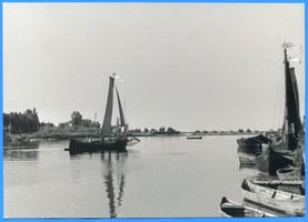 Gilge, Kreis Labiau Gilge, Ausfahrt der Fischerboote 