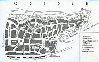 Georgenswalde, Kreis Samland Georgenswalde, Stadtplan Георгенсвальде, план города