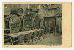 Königsberg (Pr.), Stadtkreis Königsberg Königsberg (Pr.), Schloß, Blutgericht, Marterkammer III Königsberg, Weinrestaurant  Blutgericht  im Schloß