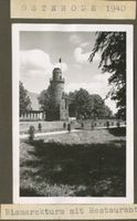 Osterode (Ostpr.), Kreis Osterode Osterode (Ostpr.), Bismarckturm vom Anlegesteg Остероде (Вост. Пруссия), башня Бисмарка от причала