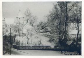 Labiau, Kreis Labiau Labiau, Schloßgarten mit Pulverturm Labiau, Schloss