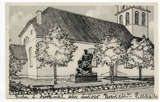Schloßberg, Kreisstadt, Kreis Schloßberg Pillkallen Kr. Schloßberg, Kirche und Denkmal-Entwurf 