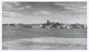 Peterswalde Kr. Heilsberg, Kreis Heilsberg Peterswalde Kr. Heilsberg, Ortsansicht von Südwesten Петерсвальде, уезд Хайльсберг, вид местечка с юго-запада