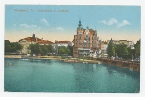 Königsberg (Pr.), Stadtkreis Königsberg Königsberg, Schloßteich und Stadthalle Königsberg, Stadthalle