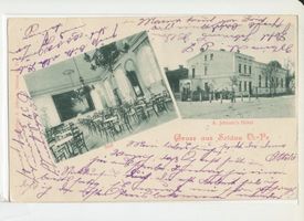 Soldau, Kreis Neidenburg Soldau, Jebrams Hotel, Saal 