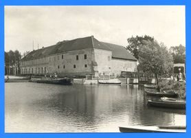 Angerburg Kr. Angerburg, Stadt, Kreis Angerburg Angerburg, Hafen mit Ordensburg 