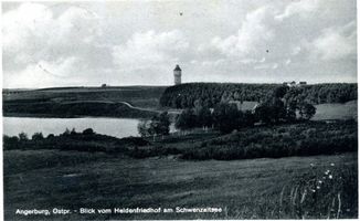 Angerburg Kr. Angerburg, Stadt, Kreis Angerburg  Angerburg, Heldenfriedhof der Stadt Angerburg am Schwenzaitsee