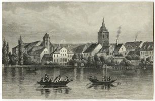 Königsberg (Pr.), Stadtkreis Königsberg Königsberg (Pr.), Königlisches Schloß, Nach Lithographie Königsberg, Schloßteich