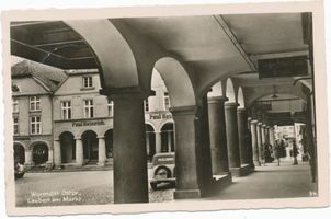 Wormditt, Kreis Braunsberg Wormditt, Lauben am Markt 