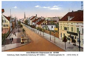 Insterburg, Stadt, Stadtkreis Insterburg Hindenburgstraße (fr. Goldaper Straße֨枆蟬뚶ße) 46-48  