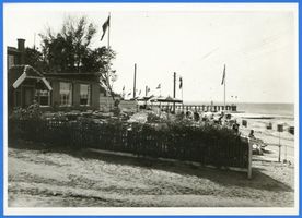 Cranz Kr. Samland, Ort, Kreis Samland Cranz Kr. Samland, Cafe am Strand Кранц, округ Самбия, кафе на пляже