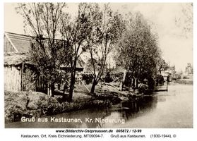 Kastaunen Kr. Elchniederung, Ort, Kreis Elchniederung 