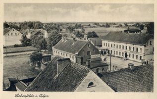 Liebenfelde (Ostpr.), Kreis Labiau Liebenfelde, Ortsteilansicht mit Hotel Либенфельде, вид части посёлка с отелем