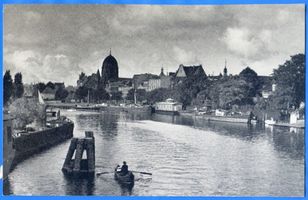 Königsberg (Pr.), Stadtkreis Königsberg Königsberg, Am Pregel mit Synagoge im Hintergrund Königsberg, Synagoge