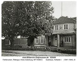 Fehlbrücken, Rittergut, Kreis Insterburg 