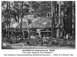 Tilsit, Stadt, Stadtkreis Tilsit  Tilsit, Park Jakobsruh, Gewerbeausstellung 1905