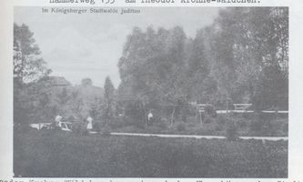 Juditten Stadtkr. Königsberg, Stadtkreis Königsberg Juditten Kr. Königsberg, Am Theodor Krohne - Wäldchen Юдиттен, Кёнигсбергский уезд, у рощицы Теодора Кроне