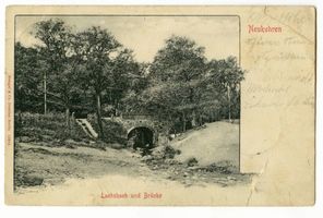 Neukuhren, Kreis Samland Neukuhren, Lachsbach und Brücke 