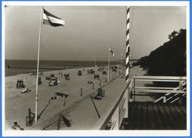 Neukuhren, Kreis Samland Neukuhren, Blick von der Strandtreppe V 