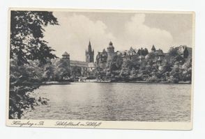 Königsberg (Pr.), Stadtkreis Königsberg Königsberg (Pr.), Schloßteich mit Schloß Кёнигсберг (Пр.), Замковый пруд с Замком