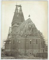 Osterode (Ostpr.), Kreis Osterode Osterode (Ostpr.), Neue Evang. Kirche im Bau 