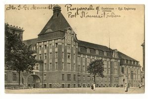 Gumbinnen, Stadt, Kreis Gumbinnen Königsplatz Gumbinnen, Königliche Regierung Gumbinnen, Regierung
