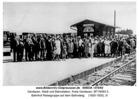 Gerdauen, Stadt und Bahnstation, Kreis Gerdauen 