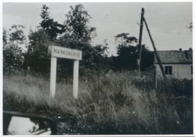 Nemmersdorf, Kreis Gumbinnen Nemmersdorf, Ortseingang 