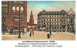 Königsberg (Pr.), Stadtkreis Königsberg Fritz-Tschierse-Platz (fr. Gesekusplatz)