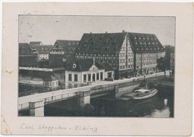 Elbing, Stadt, Stadtkreis Elbing Börsenstraße 1-3,CarlSteppuhn, Elbing, Börsenstraße,  Geschäftshaus Carl Steppuhn 
