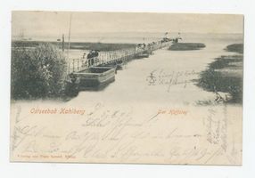 Kahlberg-Liep, Ort, Kreis Elbing Kahlberg, Der Haffsteg Кальберг, пирс в заливе