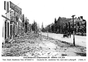 Tilsit, Stadt, Stadtkreis Tilsit Deutsche Straße